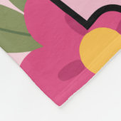 スイートマジカルユニコーンデザインパーソナライズされたガーリー フリースブランケット (角)