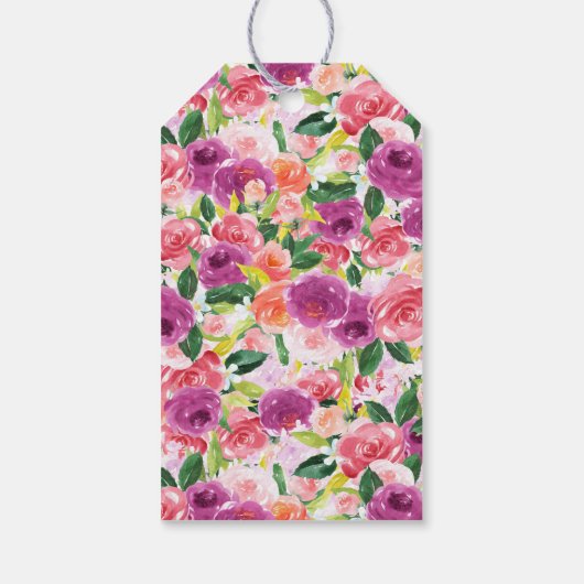 スイートママとベビーラムフローラベビーシャワーラベル ギフトタグ (裏面)