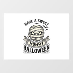 スイートマミーハロウィーン ヴィンテージベクター デザイン 1 ウィンドウサイン