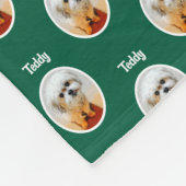 スイートマルシグリーンスモール フリースブランケット (角)