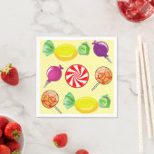 スイートミックスキャンディーイエロー スタンダードカクテルナプキン (インサイチュ)