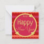 スイートミニクリスマス紙ノートカード ノートカード (裏面)