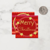 スイートミニクリスマス紙ノートカード ノートカード (正面/裏面インサイチュ)