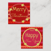 スイートミニクリスマス紙ノートカード ノートカード (正面/裏面)