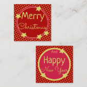 スイートミニスタークリスマス紙ノートカード ノートカード (正面/裏面)