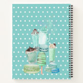 スイートミントパターンレシピノート ノートブック (裏面)