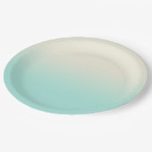 スイートミント&アイボリーグラデーショグラデーションン ペーパープレート (アングル)