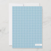 スイートメイソンジャーブルー|グレーベビーシャワー招待状 招待状 (裏面)