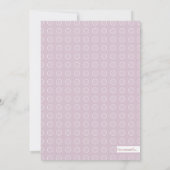 スイートメイソンジャー薄紫グレーベビーシャワー招待状 招待状 (裏面)