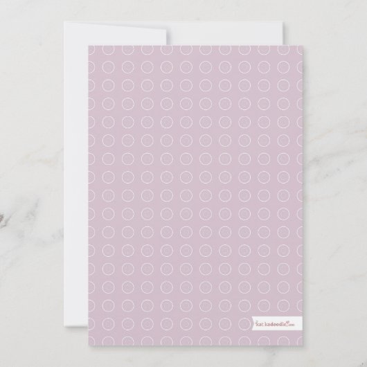 スイートメイソンジャー薄紫グレーベビーシャワー招待状 招待状 (裏面)