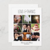 スイートメモリ結婚ズの写真サンキューカードホワイト サンキューカード (正面/裏面)