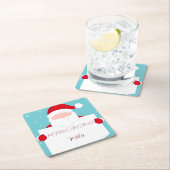 スイートメリークリスマスサンタクロース スクエアペーパーコースター (インサイチュ)