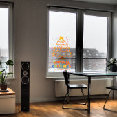 スイートメリークリスマスツリーホリデーデコレーション ウィンドウサイン