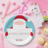 スイートメリークリスマスバルーン紙プレート ペーパープレート (パーティー)