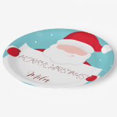 スイートメリークリスマスバルーン紙プレート ペーパープレート (アングル)