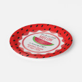 スイートメロン誕生日 ペーパープレート (アングル)