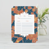 スイートモックオレンジフラットレシピカード (スタンド正面)