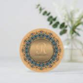 スイートモロッコディナーパーティー金ゴールド招待状 招待状 (スタンド正面)