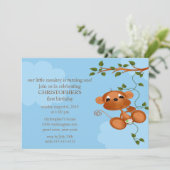 スイートモンキー子供の誕生日招待状 招待状 (スタンド正面)