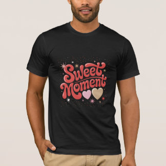 スイートモーメントの楽しいタイポグラフィーアート Tシャツ