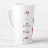 スイートヤーンラバー カフェラテマグ (左アングル)