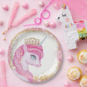 スイートユニコーンベビーシャワー紙プレート ペーパープレート (パーティー)