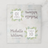 スイートユ素朴ーカリプタス結婚グリーンリー プレイスカード (外部開封)