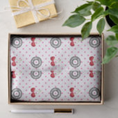 スイートライクさくらんぼレトロヴィンテージパターン 薄葉紙 (ギフト)