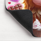 スイートライクキャンディハイランドカウバレンタイン マウスパッド (コーナー)