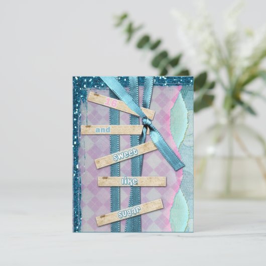 スイートライクシュガースイート16パーティの招待状 招待状 (スタンド正面)