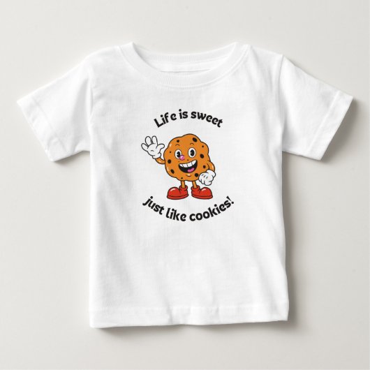 "スイートライフクッキー倶楽部" ベビーTシャツ (正面)