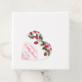 スイートラズベリーガールベビーシャワー フェイバータグ (インサイチュ)