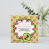 スイートラディバグベビーシャワー招待状 招待状 (スタンド正面)