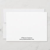 スイートラディブピンク誕生日招待状 招待状 (裏面)