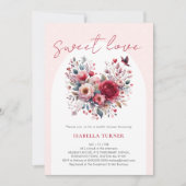 スイートラブバレンタインブライダルシャワー 招待状 (正面)