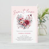 スイートラブバレンタインブライダルシャワー 招待状 (スタンド正面)