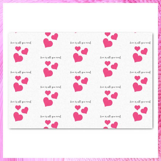 スイートラブピンクハート 薄葉紙