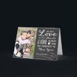 スイートラブホリデーフォトグリーティングカード シーズンカード<br><div class="desc">Sweet Love Holiday Photo Greeting Card by Orabellaプリント.購入前にテンプレート写真を自分の写真に置き換えて下さい。</div>