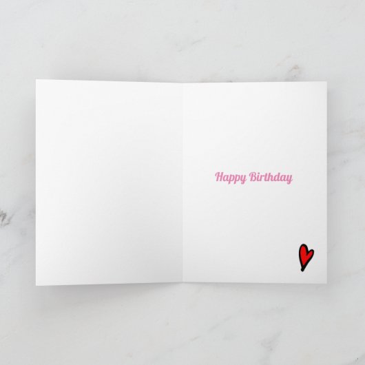 スイートラブリーポームマザーセンチメンタル誕生日 カード (内部)