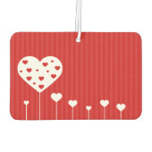 スイートラブロマンティックレッドホワイトハート カーエアーフレッシュナー (裏面)