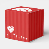 スイートラブロマンティックレッドホワイトハート フェイバーボックス (裏面サイド)