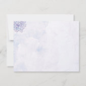 スイートラベンダーアジサイフローラブライダルシャワー 招待状 (裏面)