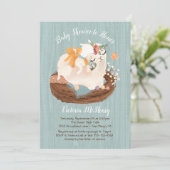 スイートラマとママベビーシャワー招待状 招待状 (スタンド正面)