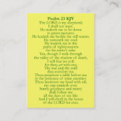 スイートラム Psalm 23 KJV カード (裏面)