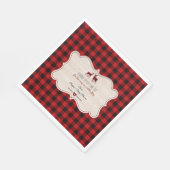 スイートランバージャックリトルハンターベビーシャワー スタンダードランチョンナプキン (角)