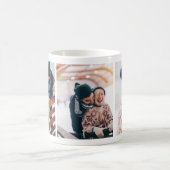 スイートラヴィングホリデイクリスマスフォトコラージュマグ コーヒーマグカップ (中央)