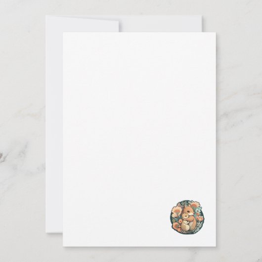 スイートリス母とベビーサンキューカード サンキューカード (裏面)