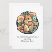 スイートリス母とベビーサンキューカード サンキューカード (正面/裏面)