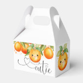 スイートリトルかわいこちゃんオレンジシトラスベビーシャワー フェイバーボックス (正面サイド)