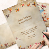 スイートリトルアフリカンフェアリープリンセスハッピーバースデー カード